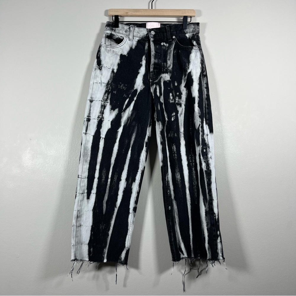 REVICE Denim 100% Cotton Black & White Tie Dye Jeans Women’s Waist Size 28